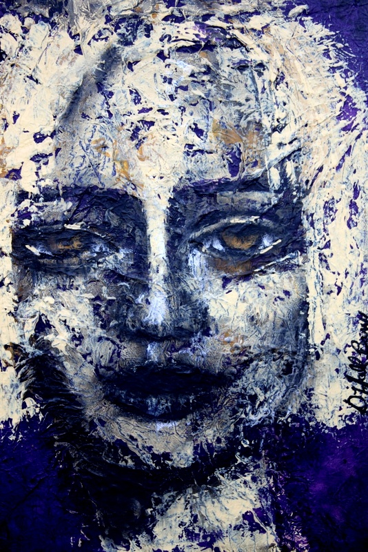 LILAC REVERIEMixed media (textured) on cotton canvas. 47cm x 35cm x 5cm 18.5